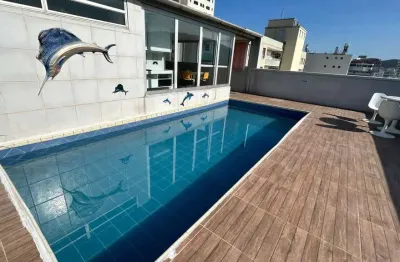 Cobertura com 4 dormitórios à venda, 254 m² por r$ 870.000,00 - pitangueiras - guarujá/sp