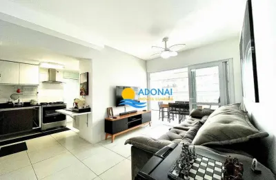 Apartamento com 3 dormitórios à venda, 100 m² por r$ 930.000,00 - pitangueiras - guarujá/sp