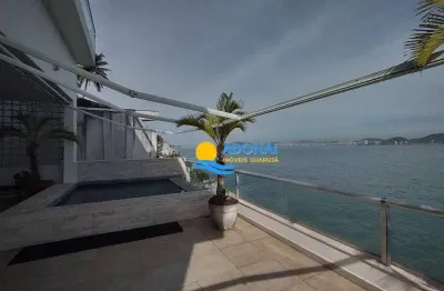 Apartamento com 4 dormitórios à venda, 400 m² por r$ 4.900.000,00 - enseada - guarujá/sp