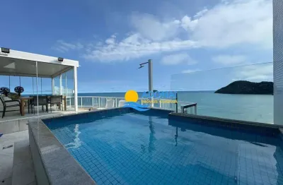 Cobertura com 6 dormitórios à venda, 407 m² por r$ 3.200.000,00 - tombo - guarujá/sp