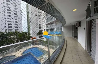 Apartamento com 3 dormitórios à venda, 140 m² por r$ 800.000,00 - pitangueiras - guarujá/sp