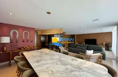 Apartamento com 4 dormitórios à venda, 230 m² por r$ 3.500.000,00 - pitangueiras - guarujá/sp