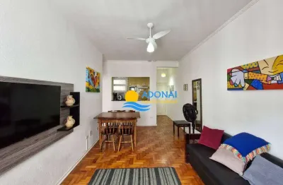 Apartamento com 1 dormitório à venda, 70 m² por r$ 350.000,00 - pitangueiras - guarujá/sp
