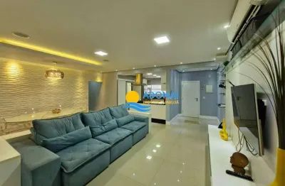 Apartamento com 3 dormitórios à venda, 100 m² por r$ 760.000,00 - pitangueiras - guarujá/sp