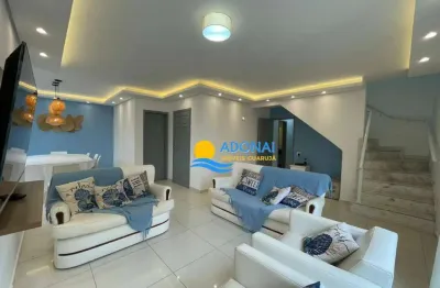 Cobertura com 5 dormitórios à venda, 280 m² por r$ 1.170.000,00 - pitangueiras - guarujá/sp