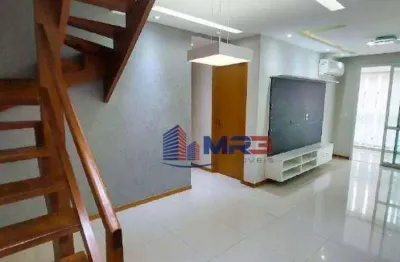 Cobertura com 3 quartos à venda na estrada do bananal, 721, freguesia (jacarepaguá), rio de janeiro, 146 m2 por r$ 890.000