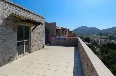 Cobertura com 3 quartos para alugar na rua florianópolis, 1360, praça seca, rio de janeiro, 145 m2 por r$ 1.750