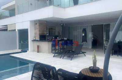 Casa em condomínio fechado com 4 quartos à venda na estrada vereador alceu de carvalho, 555, recreio dos bandeirantes, rio de janeiro, 329 m2 por r$ 3.600.000