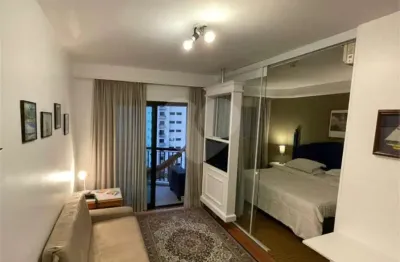Flat com 1 quarto à venda na Avenida Jandira, 501, Moema, São Paulo