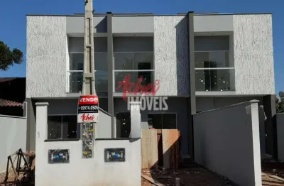 Sobrado geminado com 2 quartos  à venda, 77.18 m2 por r$340000.00  - paranaguamirim - joinville/sc