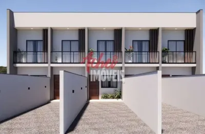 Sobrado geminado com 2 quartos  à venda, 73.92 m2 por r$385000.00  - santa catarina - joinville/sc