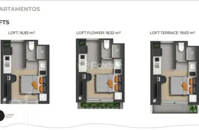 Apartamento com 1 quarto à venda na rua almirante tamandaré, 150, floresta, porto alegre, 17 m2 por r$ 299.000