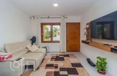 Casa em condomínio fechado com 2 quartos à venda na rua octávio de souza, 929, nonoai, porto alegre, 124 m2 por r$ 399.000