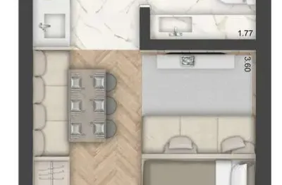 Apartamento com 1 quarto à venda na avenida dos cubanos, 146, partenon, porto alegre, 26 m2 por r$ 340.000