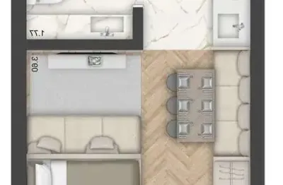 Apartamento com 1 quarto à venda na avenida dos cubanos, 146, partenon, porto alegre, 27 m2 por r$ 340.000