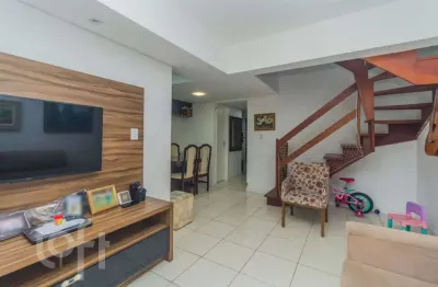 Casa em condomínio fechado com 3 quartos à venda na rua são sebastião do cai, 119, camaquã, porto alegre, 118 m2 por r$ 410.000