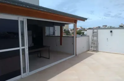 Cobertura com 2 quartos à venda na rua rumânia, 65, parque das nações, santo andré, 104 m2 por r$ 550.000