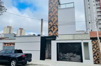 Casa em condomínio fechado com 2 quartos à venda na rua atalaia, 216, parque industriário, santo andré, 100 m2 por r$ 531.890