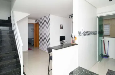 Cobertura com 2 quartos para alugar na rua tiradentes, 125, vila assunção, santo andré, 80 m2 por r$ 2.520