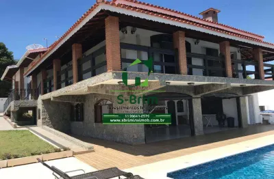 Linda casa com 06 dormitórios em condomínio fechado - piracaia-sp