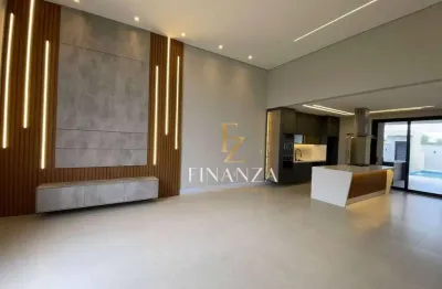 Linda casa térrea com 3 suítes, escritório,  no condomínio sapenzal, indaiatuba - sp