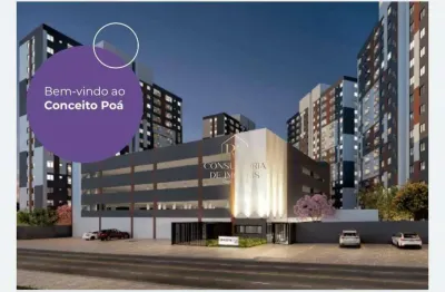 Apartamento com 2 dormitórios à venda, 47 m² por r$ 271.700,00 - cidade kemel - poá/sp