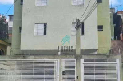 Cobertura de 86m² (43m² + 43m²) bem distribuído, 2 dormitórios, a venda por r$ 350.000 - vila lutécia, santo andré/sp