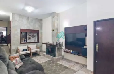 Sobrado impecável bem distribuída com 268m² composto por 5 dormitórios sendo 3 suítes, à venda por r$ 1.000.000 - vila humaitá, santo andré/sp