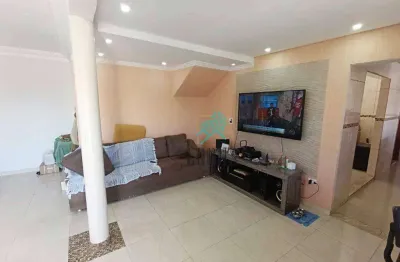 Sobrado com ótima disposição, são 188m² composto por 3 dormitórios sendo 1 suíte, a venda por r$ 660.000 - paulicéia, sbc/sp