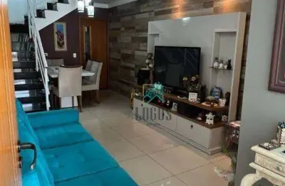 Sobrado com 3 dormitórios à venda, 91 m² por r$ 570.000,00 - jardim jamaica - santo andré/sp