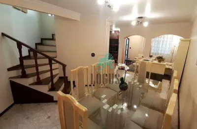 Sobrado com 3 dormitórios à venda, 281 m² por r$ 1.120.000,00 - campestre - santo andré/sp