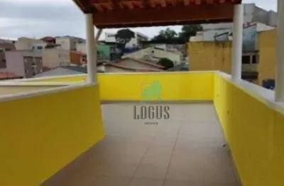Cobertura com 2 dormitórios à venda, 100 m² por r$ 480.000,00 - vila camilópolis - santo andré/sp