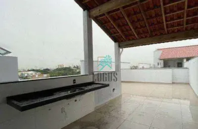 Cobertura com 2 dormitórios à venda, 100 m² por r$ 615.000,00 - vila assunção - santo andré/sp