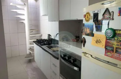 Cobertura com 2 dormitórios à venda, 90 m² por r$ 355.000,00 - vila pires - santo andré/sp
