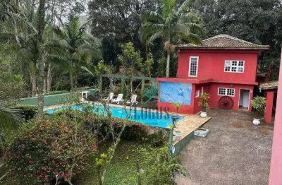 Chácara com 7 dormitórios à venda, 4205 m² por r$ 3.360.000,00 - vila balneária - são bernardo do campo/sp