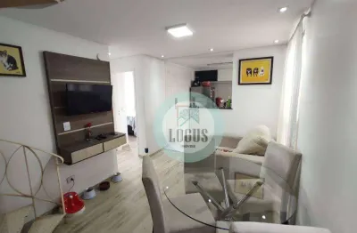 Cobertura à venda condomínio parque san thomas com 100m², composto por 2 dormitórios, por r$ 430.000,00 - paulicéia, sbc/sp