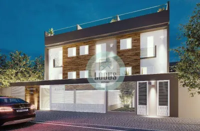 Cobertura com 2 dormitórios à venda, 75 m² a partir de r$ 419.000 - vila eldízia - santo andré/sp