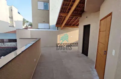 Cobertura em construção de 72m² composto por 2 dormitórios sendo 1 suíte, à venda por r$ 475.000 - vila cecília maria, santo andré/sp