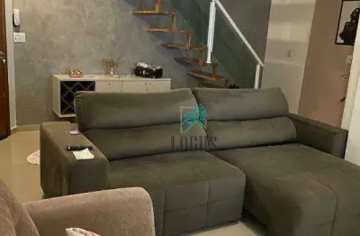 Cobertura com 2 dormitórios à venda, 108 m² por r$ 670.000,00 - vila valparaíso - santo andré/sp