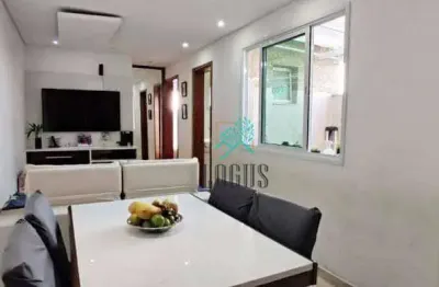 Apartamento impecável ótima disposição 46m², 2 dormitórios, à venda por r$ 310.000 - vila progresso, santo andré/sp