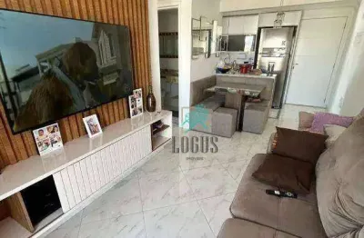 Apartamento com ótima disposição, 57m² composto por 2 dormitórios 1 suíte, à venda por r$ 418.000 - curuçá, santo andré/sp