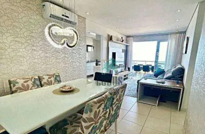 Apartamento com 96m² impecável!!! composto por 3 dormitórios sendo 1 suíte, á venda por r$ 1.250.000 - praia da enseada, guarujá/sp