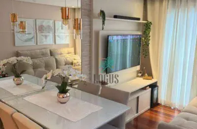 Apartamento com ótima disposição, 51m² com 2 quartos, à venda por r$ 370.000 - príncipe de gales, santo andré/sp