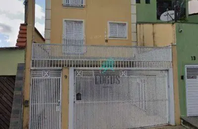 Cobertura com ótima disposição de 96m² (48m²+48m²) bem distribuído, composto por 2 dormitórios, à venda por r$ 390.000 - jardim las vegas, sbc/sp