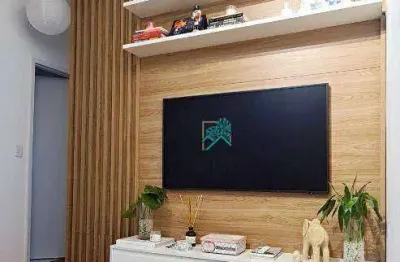Apartamento impecável ótima disposição, 52m² com 2 quartos, á venda por r$ 340.000 - vila guiomar, santo andré/sp