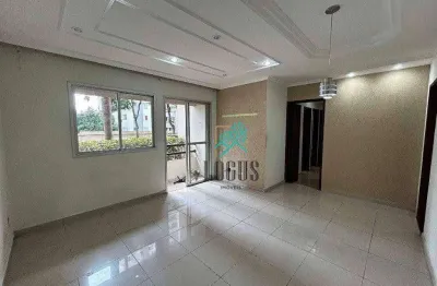 Apartamento impecável no condomínio castelo de dove com 69m² composto por 3 dormitórios, à venda por r$ 440.000 - planalto, sbc/sp