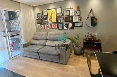 Apartamento no condomínio venturi residencial com 80m² composto 3 dormitórios com planejados 1 suíte, à venda por r$ 770.000 - centro, sbc/sp