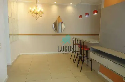 Apartamento semi-mobiliado com 2 dormitórios, 56 m² - venda por r$ 450.000 ou aluguel por r$ 3.350/mês - planalto - são bernardo do campo/sp