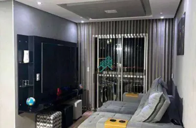 Apartamento impecável com 55m², composto por 2 dormitórios, à venda por r$ 285.000 - jardim do estádio, santo andré/sp