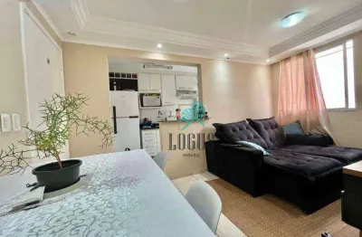 Apartamento ótima disposição com 50m² composto 2 dormitórios, a venda por r$ 320.000 - taboão, sbc/sp